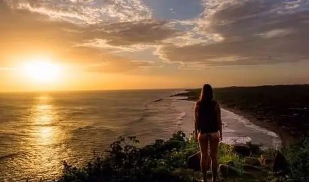 plage Nicaragua coucher du soleil