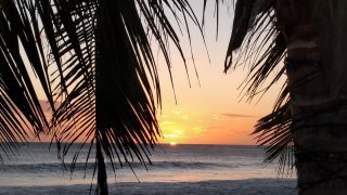 coucher de soleil plage nicaragua