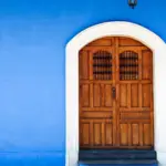 maison coloniale bleue au Nicaragua