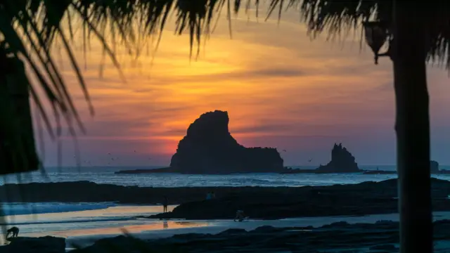 Playa Maderas coucher du soleil Nicaragua