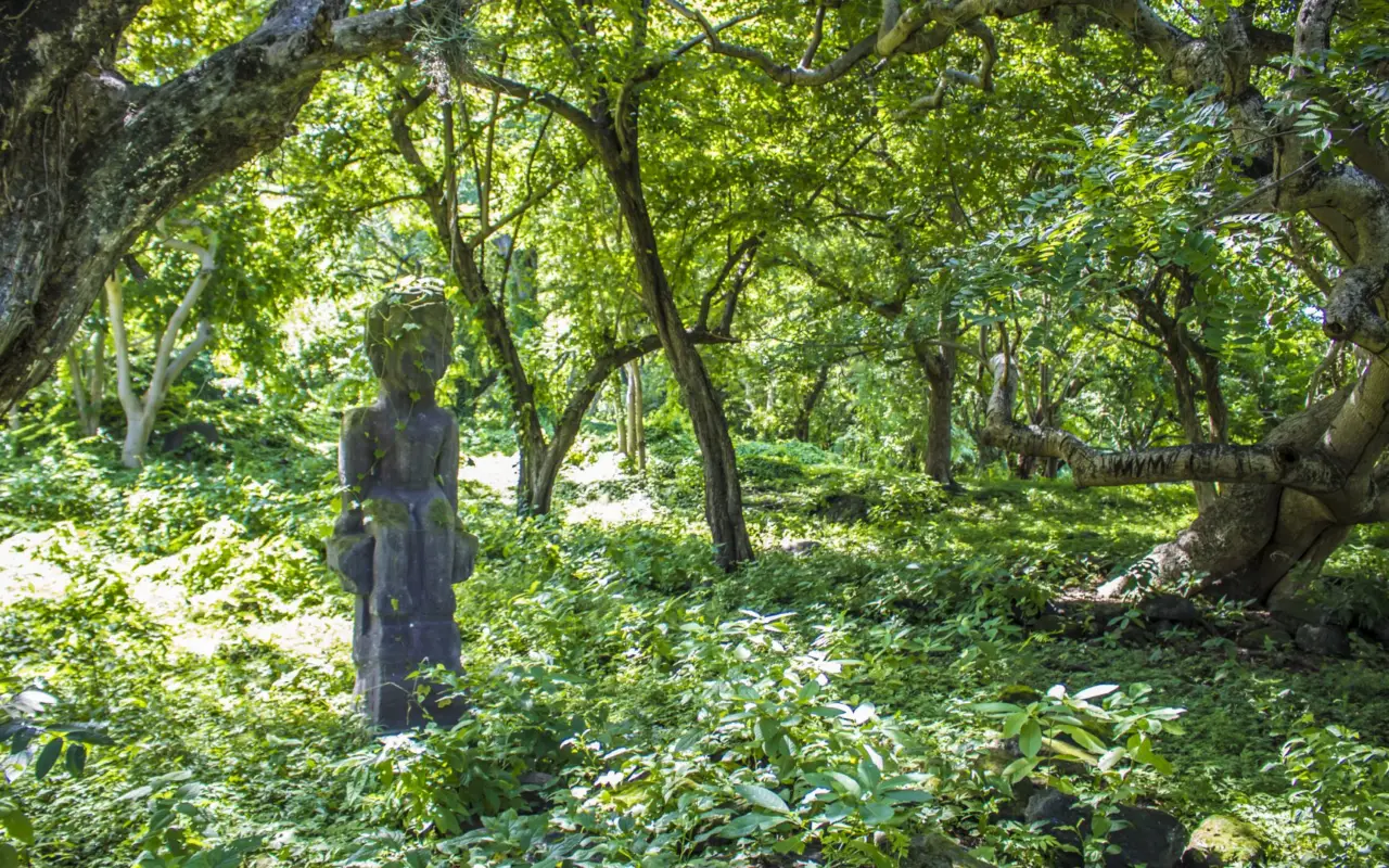 L'idole sculptée précolombienne connue localement sous le nom de 